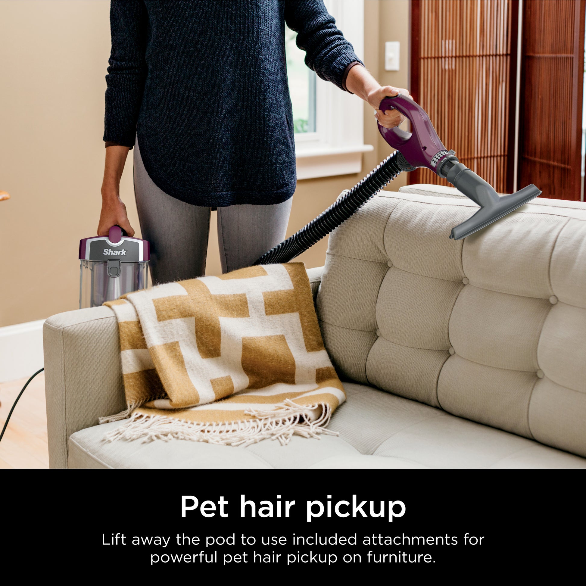 image 3 of Shark Navigator®  Lift-Away® Upright Vacuum with Self-Cleaning Brushroll, Multisurface, CU530