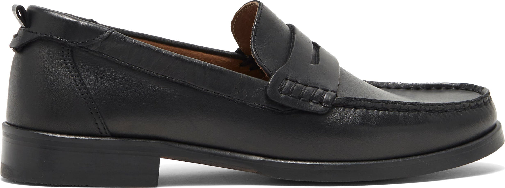 TED BAKER LONDON Alffie Leather Saddle Loafer, Alternate, color, BLACK